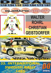 yzzr[ E͌^ԁEoCN [VOJ[ fJAEfBNAgX|[c[XEFEFAdecal audi quattro sport wrohrl swedish r 1985 dnf 08
