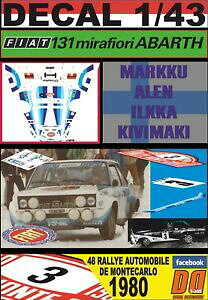 yzzr[ E͌^ԁEoCN [VOJ[ fJtBAbgAogAeJdecal 143 fiat 131 abarth malen rmontecarlo 1980 dnf 09