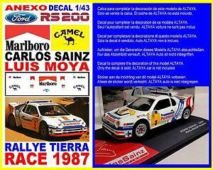 yzzr[ E͌^ԁEoCN [VOJ[ AlN\fJtH[hJXTCY[[Xanexo decal 143 ford rs 200 carlos sainz rallye race 1987 09