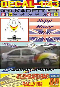 yzzr[ E͌^ԁEoCN [VOJ[ fJIydecal 143 opel kadet gsi shaider rac r 1989 dnf 09