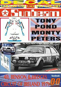 yzzr[ E͌^ԁEoCN [VOJ[ fJ[^{bgTr[[^X|hIuAChdecal talbot sunbeam lotus tpond cof ireland 1979 dnf 09
