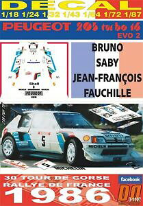yzzr[ E͌^ԁEoCN [VOJ[ fJvW[Tr[c[hRZdecal peugeot 205 t16 e2 bsaby tour de corse 1986 winner 09