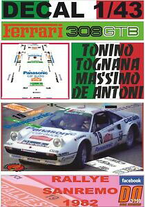 yzzr[ E͌^ԁEoCN [VOJ[ fJ[tF[gjiTdecal 143 ferrari 308 gtb ttognana r sanremo 1982 dnf 09