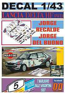 yzzr[ E͌^ԁEoCN [VOJ[ fJ`Af^zwJfA[`decal 143 lancia delta hf 4wd jorge recalde rargentina 1987 2nd 09