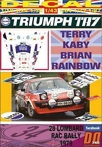 yzzr[ E͌^ԁEoCN [VOJ[ fJ[gCAte[Jr[decal triumph tr7 v8 terry kaby rac r 1979 dnf 09
