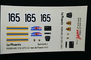yzzr[ E͌^ԁEoCN [VOJ[ fJ[tFjbNXtF[c[htXm}Adecal the phoenix ferrari 250 gto tour de france 62 143 no le mans amr