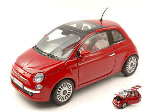 【送料無料】ホビー ・模型車・バイク レーシングカー フィアットモデルモーターマックスfiat 500 2007 red 118 model motormax