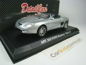 �y���������z�z�r�[ �E�͌^�ԁE�o�C�N ���[�V���O�J�[ �t�H�[�h�}�X�^���O�}�b�n�R���Z�v�g�J�[�f�B�e�[���J�[�V���o�[ford mustang mach iii concept car 1993 143 detailcars silver