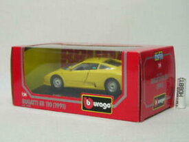 【送料無料】ホビー ・模型車・バイク レーシングカー ブガッティイエローtb burago 124 bugatti eb110 1991 yellow