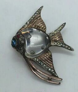 yzzr[ E͌^ԁEoCN [VOJ[ RBe[WX^[OVo[[[x[CXg[u[`Nbvcoro vintage sterling silver jelly belly rhinestone fish brooch 