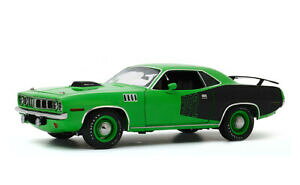 【送料無料】ホビー ・模型車・バイク レーシングカー ハイウェイプリマスカスタムクレートヘミエンジンhighway 61 1971 plymouth cuda with custom crate 392 hemi engine graveyard 118