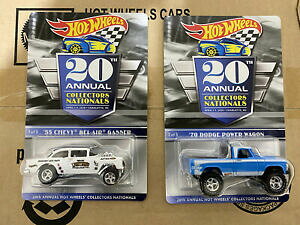 【送料無料】ホビー ・模型車・バイク レーシングカー ホットホイールナショナルズコンベンションシェビーガッサーパワーワゴンhot wheels 20th nationals convention 55 chevy gasser amp; power wagon mint