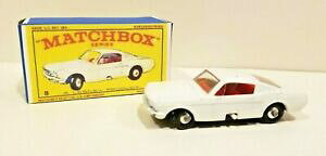 �y���������z�z�r�[ �E�͌^�ԁE�o�C�N ���[�V���O�J�[ �r���e�[�W�}�b�`�{�b�N�X���X�j�[�t�H�[�h�}�X�^���O�{�b�N�Xvintage matchbox lesney ford mustang 8 with box