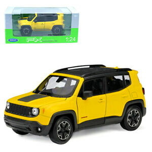 【送料無料】ホビー 模型車 モデルカー ジープレネゲードダイカストモデルカーwelly 124 jeep renegade diecast metal model car in box yellow