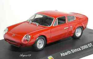 yzzr[ ͌^ fJ[ AogOAe}bhfJ[abarth simca 2000 gt 1963 red 143 model car ref51 by xmag