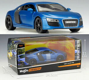 yzzr[ ͌^ fJ[ AEfB_CJXgRNVmaisto 124 audi r8 alloy diecast vehicle car model toy gift collection nib
