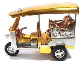 【送料無料】ホビー 模型車 モデルカー モデルゴールドカラートゥクトゥクトゥクトゥクタクシータイハンドメイドcollectible car model gold colors tuk tuk taxi thailand 3 wheels handmade gift