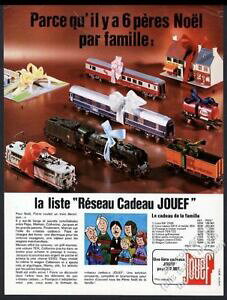 yzzr[ ͌^ fJ[ fJ[tXNX}Xre[Wvg1977 jouef toy train car 6 models color photo french christmas vintage print ad