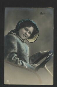 �y���������z�z�r�[ �͌^�� ���f���J�[ �~�X�e���[���f�����J�u���I��mb3449 famous mystery models034; sister driving in her cabriolet car 1910