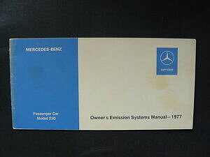 yzzr[ ͌^ fJ[ xcfI[i[VXe}jAmercedesbenz usa passenger car model 230owner039;s emission system manual 1977