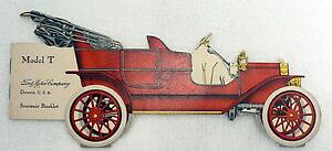 【送料無料】ホビー 模型車 モデルカー フォードモーターモデルブックレット ford motor cars 1910 model t souvenir booklet