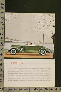 yzzr[ ͌^ fJ[ J[[hX^[fGW}XA[fRVO1935 auto lincoln car convertible roadster model engine romance art deco ad sg12