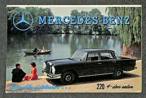 yzzr[ ͌^ fJ[ ZfXxcJ[ptbgfmercedes benz color brochure showing their 1960 model cars advertising postcard