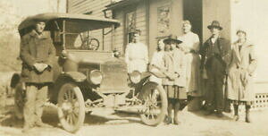 yzzr[ ͌^ fJ[ AJ[ixefJ[americana, civil war era veteran 1900 family with early model car 2 set