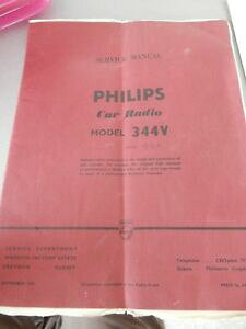 yzzr[ ͌^ fJ[ vXJ[WIfT[rXubNy[Wphillips car radio model 344v service book folded 20 x 26 cm 10 pages