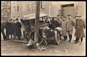 �y���������z�z�r�[ �͌^�� ���f���J�[ ���f���A���e�B�[�N�|�X�g�J�[�haccident military car early model transportation ww1 antique rppc photo postcard
