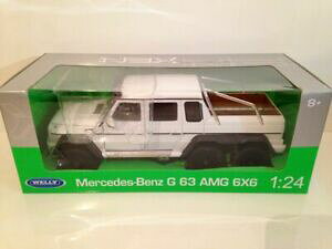 yzzr[ ͌^ fJ[ ZfX×zCgfJ[mercedes amg g 63 6x6 white 124 welly, classic, metal, model car