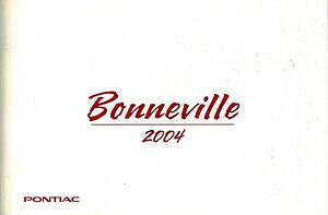 �y���������z�z�r�[ �͌^�� ���f���J�[ �|���e�B�A�b�N�{���l�r�����f���}�j���A������pontiac bonneville car models owner manual 034;034; 2004