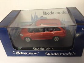 【送料無料】ホビー 模型車 モデルカー シュコダモデルカーskoda fabia by abrex red 143 model car ref727