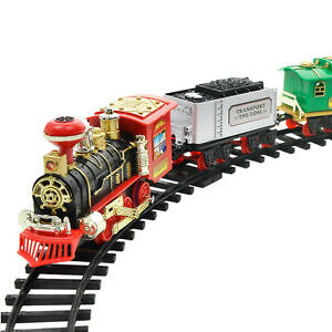 �y���������z�z�r�[ �͌^�� ���f���J�[ �����[�g�X�`�[�����f���Z�b�gremote control conveyance car electric steam smoke rc train set model toy gifts