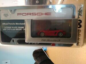 yzzr[ ͌^ fJ[ |VFCZXv[gt[XP[{NX^[fJ[icial 718 porsche license plate frame with 143 scale 718 boxster s model car