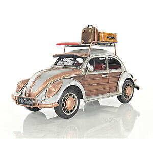 yzzr[ ͌^ fJ[ tHNX[QtHNX[Qr[goOXP[fT[t{[hvolkswagen vw beetle bug metal toy car scale model 11034; w surf board auto decor