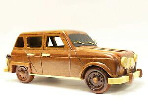 �y���������z�z�r�[ �͌^�� ���f���J�[ ���m�[�J�[���f��renault 4 handcrafted wooden car model