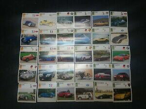 yzzr[ ͌^ fJ[ X|[cf30atlas cardlotlot of 30 car spec sheet photo info atlas card exotic classic sport models