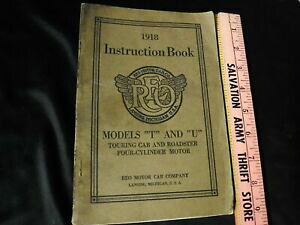 yzzr[ ͌^ fJ[ fc[O[hX^[I[i[Y}jAT[rXorig oem 1918 reo motor car model tamp;u touring amp; roadster owners manual service