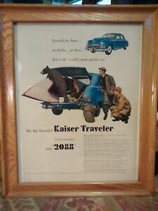 yzzr[ ͌^ fJ[ JCU[foriginal 1949 life magazine ad,034; kaiser traveler034;, 2 cars in one, 1949 model