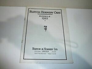 �y���������z�z�r�[ �͌^�� ���f���J�[ rare rustonhornsby cars models 1923s brochurerare rustonhornsby cars models 1923 s brochure