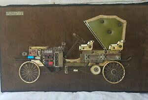 【送料無料】ホビー 模型車 モデルカー ハンドメイドフォードモデル?モーターカービンテージフレームgreat old hand made ford model motor car folk art vintage condition no frame