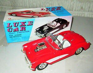 yzzr[ ͌^ fJ[ tNVhCuV{[Rxbg{bNXX`[fvtg luxe car friction drive 1957 chevy corvette tin presse steel model with box