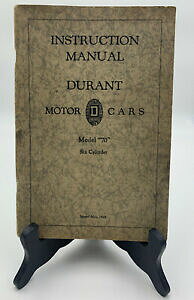 yzzr[ ͌^ fJ[ fg[^[fdurant motor cars instruction manual owners model 70 six cylinder 1929 192685c