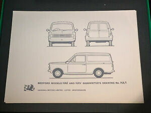 yzzr[ ͌^ fJ[ xbhtH[hfwNVbNJ[@bedford models hae hav signwriterfs drawing ha1 classic car van advertising