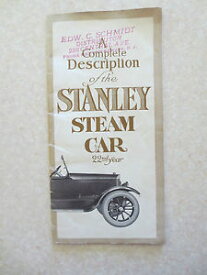 【送料無料】ホビー 模型車 モデルカー スタンレースチーマーモデルブックレットスタンレーoriginal 1918 stanley steamer model 735 promotional booklet stanley steam car