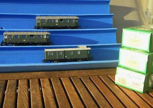 �y���������z�z�r�[ �͌^�� ���f���J�[ �U�N�Z�����f��saxony models 14206,14209, 14322 in set passenger cars db ep3 boxed