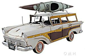 �y���������z�z�r�[ �͌^�� ���f���J�[ ���f���J�[�A���e�B�[�N�t�H�[�h�E�b�f�Bmodel car traditional antique 1957 ford woodylook country squire 18 sca