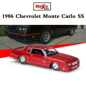 yzzr[ ͌^ fJ[ NVbNfV{[eJXP[bhmaisto classic muscle car model 1986 chevrolet monte carlo ss in 124 scale red