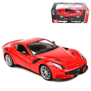 yzzr[ ͌^ fJ[ tF[fJ[[hX^[bburago 124 ferrari f12 tdf metal model car roadster toy red